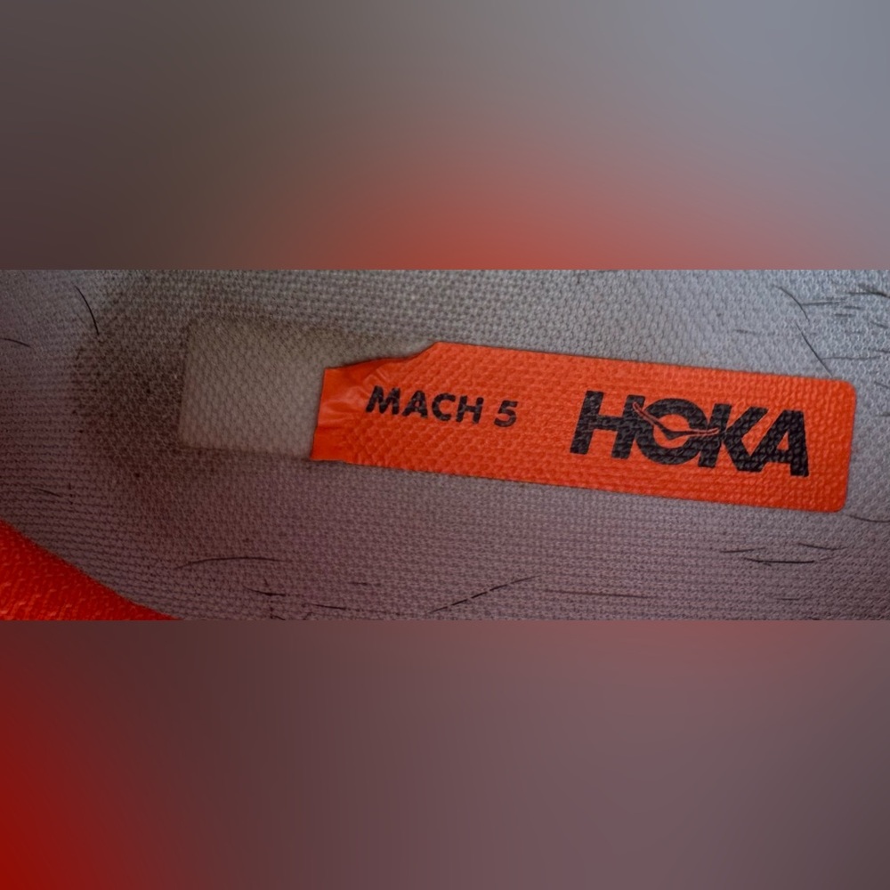Hoka One One Mach 5 Camellia Peach Parfait Running Shoes Women’s Size 8 in VGC - Picture 14 of 16